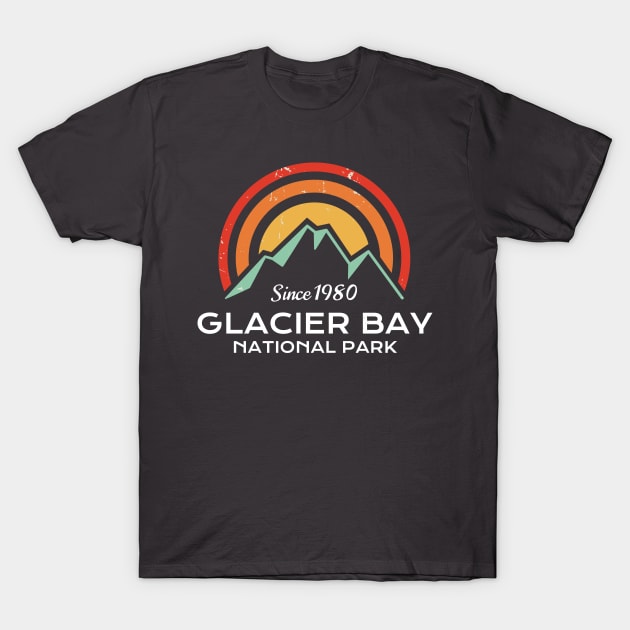 Glacier Bay National Park Retro T-Shirt by roamfree